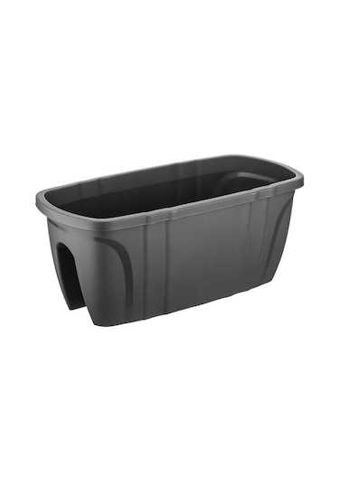 Sy-5710 Opal Balkon Küpeşte Saksı Antrasit 4 Adet