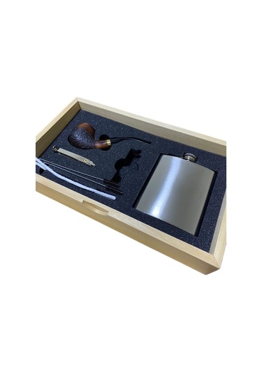 Dapper Gül Kökü Balsa Filtre Mataralı Lüks Pipo Seti