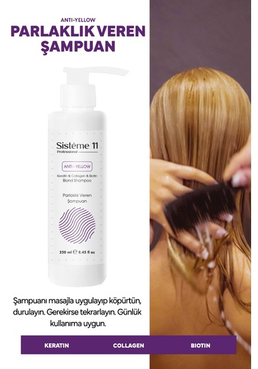 Sisteme 11 Parlaklık Veren Saç Bakım Şampuanı 250 Ml Güçsüz