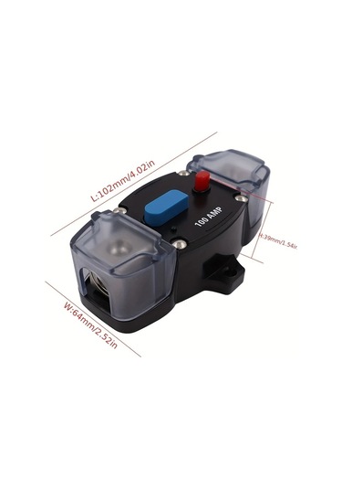 Oldfriend 80a Otomatik Devre Kesici 12-48v Agu Tipi Stereo Amplifikatör 4ga Sigorta Tutucu