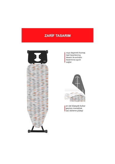 Devecioğlu Harbinger Mm390 Noax Yeni Model Ütü Masası Beyaz