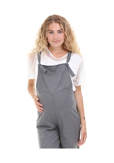 Luvmabelly Myra6106 - Füme Hamile Salopet-füme