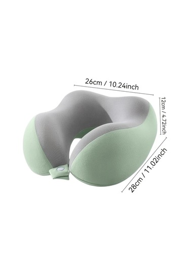 Fochsia Beige U Şeklinde Boyun Yastığı Hafif Taşınabilir Yavaş Geri Tepkili Memory Foam