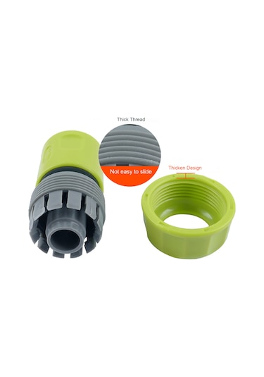 Jeehugo Yeşil Abs/pp Bahçe Su Borusu Hızlı Bağlantı Elemanı, Leak-proof, Kolay Kurulum, Çiçek Sulama-araba Yıkama İçin