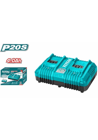 Total Yedek Hızlı Şarj Aleti 20v 4.0 Ah İkili Tclı2034e