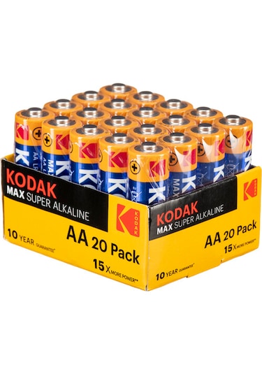Kodak Max Super Alkalin 20 Adet - Aa Kalem Pil