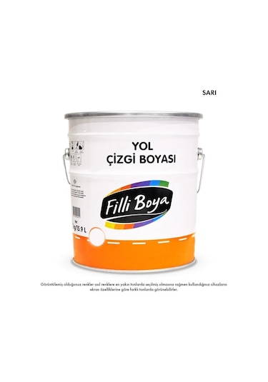 Filli Boya Solvent Bazlı Yol Çizgi Boyası 20 Kg Sarı