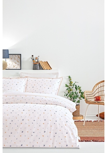 Puffy Ruth Çift Kişilik Ranforce Nevresim Seti - Mavi