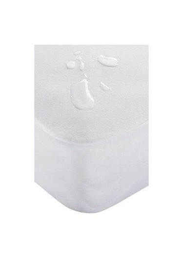 Evony 160x200+30 Cm Çift Kişilik Sıvı Geçirmez Fitted Alez Micro Yatak Koruyucu Beyaz