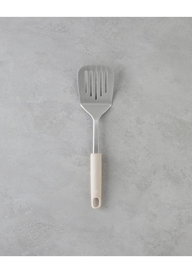 English Home Maisy Paslanmaz Çelik Izgara Spatula 34 Cm Krem Krem
