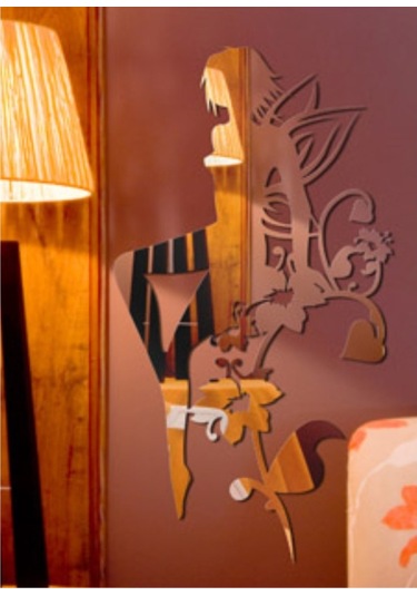 M3 Decorium Rüya Kızı Dekoratif Ayna Gümüş