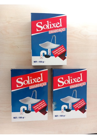 Solixel Lavabo Açıcı 3 x 150 G