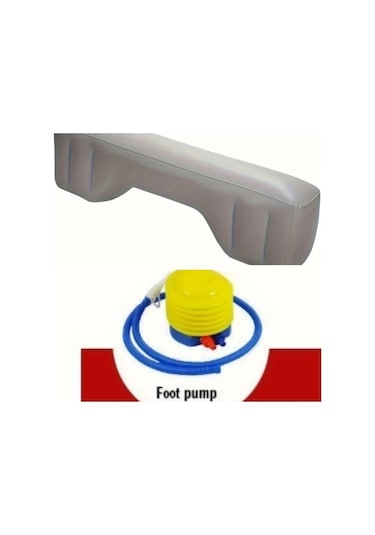 Sunshine011 Siyah 1 Adet Araç İçi Şişme Yatak Arka Koltuk Mesafe Örtüsü Seyahat Kamp Yatakları