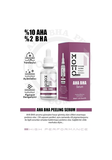 Motto Plus Yenileyici ve Aydınlatıcı Aha-Bha Serum 30 ML