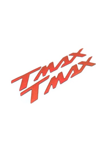 Yamaha Tmax Uyumlu Sele Altı Metal Yazı Seti Kırmızı Çok Renkli