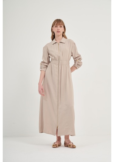 Ftz Modal Elbise Taş 31033 Taş