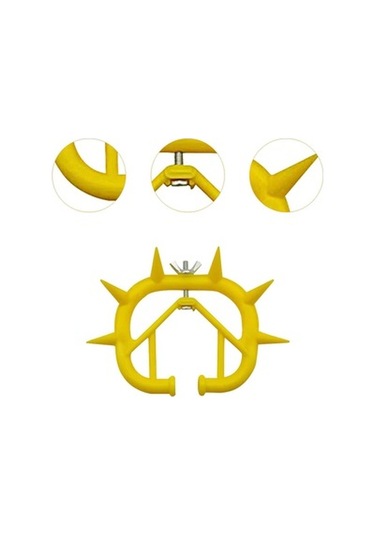 Lijinxu Sığır Sütten Kesme Burun Halkası 9.2cmx7.5cm-sarı