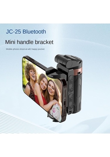 Novahub Taşınabilir Cep Telefonu Kamera Standı 360 Derece Döndürme Düz Ayaklı Quadripod Selfie Çubuğu Seyahat - Siyah