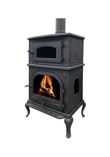 TDS Optima Dik Fırın Yanları Camlı Döküm Kuzine