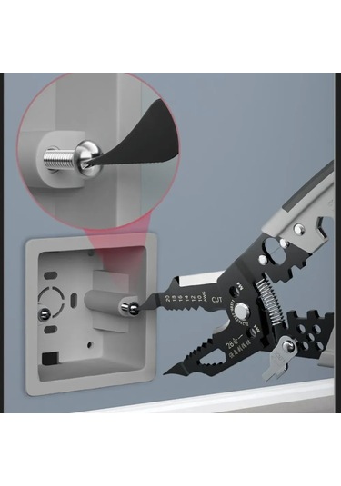 Yaleker Elektrikçi İçin Çok Fonksiyonlu Tel Soğutma, Kesme Ve Çıplaklama Aleti - Dayanıklı Vanadyum Çelik A635 Modeli