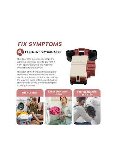 Çamaşır Makinesi Kapı Kilidi Zv-446 Çamaşır Makinesi Kapı Kilidi Anahtarı Yedek Parçaları