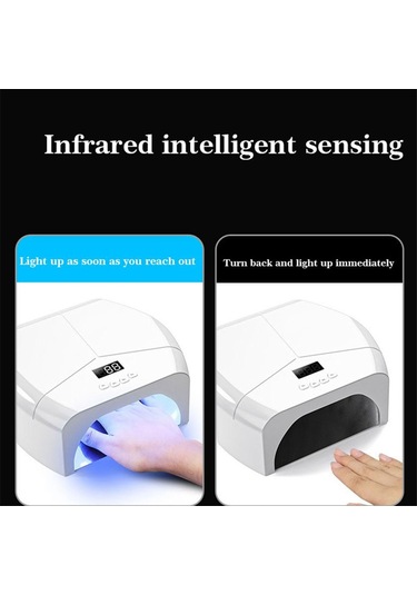 Xurunkeji Uv Tırnak Lambası Tırnak Işık Terapi Makinesi Uv Tırnak Cilası Pişirme Lambası Jel Cila İçin Hızlı Kürleme Kurutucu Led Lambalar Abd Fişi