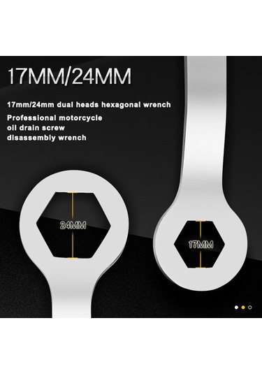 Dualhead 17mm/24mm Motosiklet Yağ Tahliye Vidası Temizleme K22311