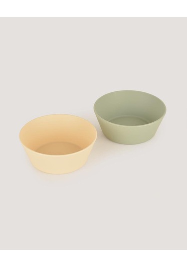 Let's Be Child 2'li Yuvarlak Kase Sage Green-vanillia