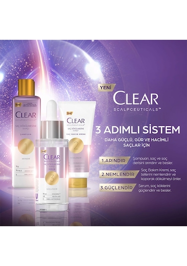 Clear Scalpceuticals Şampuan 2 x 300 ML + Serum 45 ML