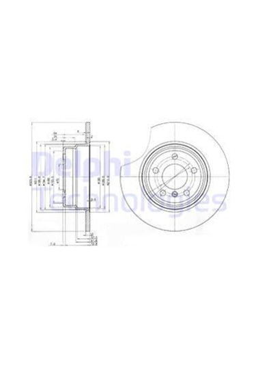 Delphı Fren Dıskı Arka Bmw X5 E53 00 06 IS00-DELPHI BG3629