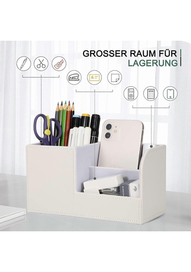 Ganzhoushop Kalemlik Masası - Ofis Kalemlik Düzenleyici Masaüstü Masa Aksesuarları Ofis Malzemeleri Organizasyon Dekorasyon