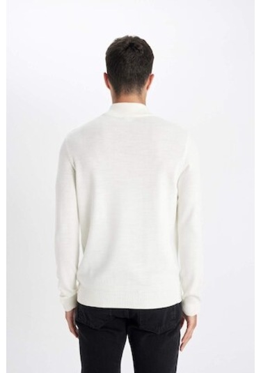DeFacto Slim Fit Dar Kesim Yarım Balıkçı Yaka Basic Düz Triko Kazak R1127AZ24WNER100