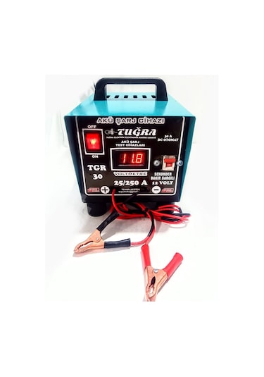 Tuğra Tgr30 Bakır 12volt 30 Amper Akü Şarj Cihazı Dijital