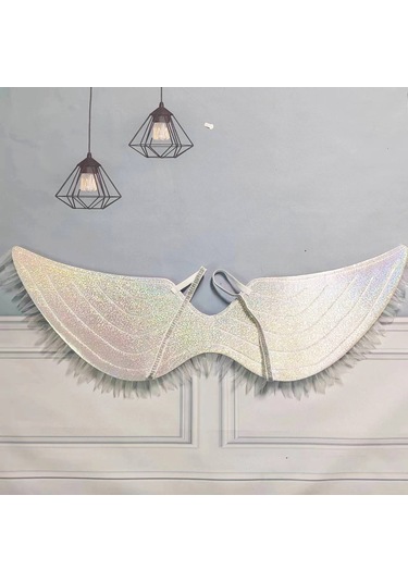 Lıcorıce Kumaş Parlayan Kanatlar Parti Dekoru-mavi