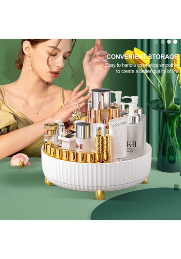 Ximistore9 Pet Malzeme Döner Baharat Rafı, Dürtüye Dayanıklı, Temizliği Kolay, Düşmeyi Engelliyor, Alçılamaz A-büyük-beyaz