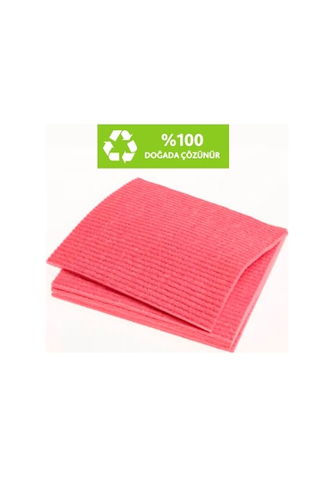 Vileda Sünger Bez Pembe 3'lü 18 x 20 CM