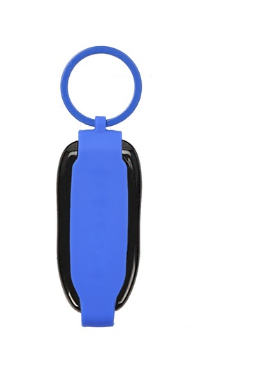 Tenfowee Tesla Model X Anahtarlık Kılıfı - Çizilmelere Karşı Koruma, Silikon Malzeme, Mavi Renk Seçeneği