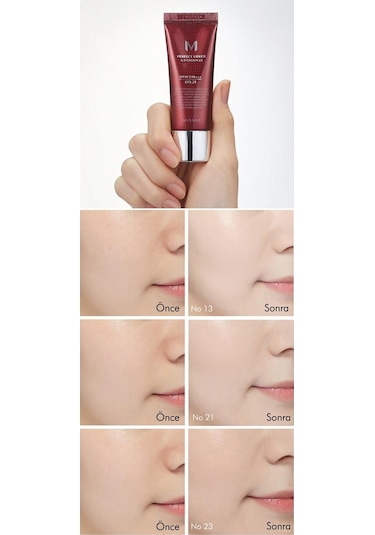 Missha Yoğun Kapatıcılık Sunan BB Krem M Perfect Cover BB Cream Ex No: 23