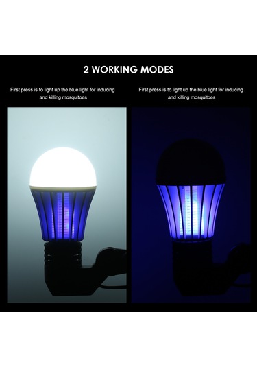 Dianziye Taşınabilir Led Sivrisinek Öldürücü Lamba: E27 Soketli, İç Ve Dış Mekanlar İçin Çift Aydınlatma Etkili Pratik Çözüm
