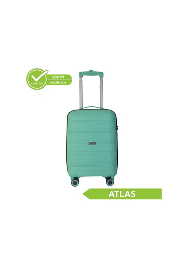 Vegmann Polipropilen Pp Atlas Su Yeşili Kabin Boy Valiz Su Yeşili