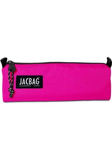 Jacbag Pembe Kız Çocuk Tek Bölmeli Üçgen Okul ve Ofis Kalem Kutusu Çok Renkli