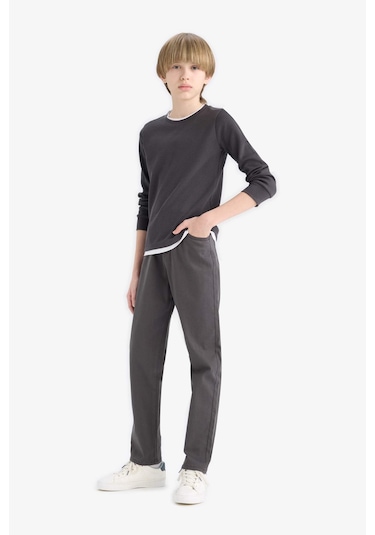 Defacto Erkek Çocuk Okula Dönüş Regular Fit Düz Paça Gabardin Pantolon U3254a625auar213 Antrasit Defacto Erkek Çocuk Okula Dönüş Regular Fit Düz Paça Gabardin Pantolon U3254a625auar213 Antrasit