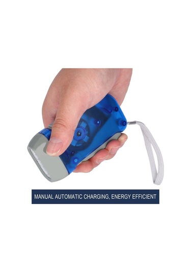 Soulader Krank Mekanizmalı El Feneri, Manuel Şarjlı Dinamo Led Işık, Kampçılık Ve Acil Durumlar İçin Pratik El Feneri Çok Renkli