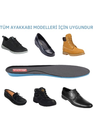 Mag Shoes Ortopedik Yumuşak Tabanlık Rahat Konforlu Ayakkabı Tabanlığı Memory Foam Hafızalı Tabanlık