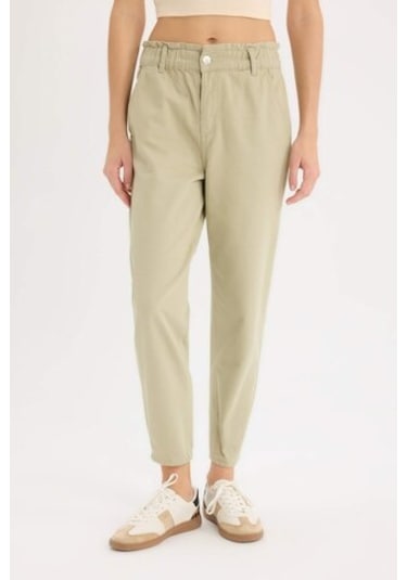 DeFacto Paperbag Gabardin Kumaş Pantolon Standart Paça Cepli S2790AZ25SPKH445