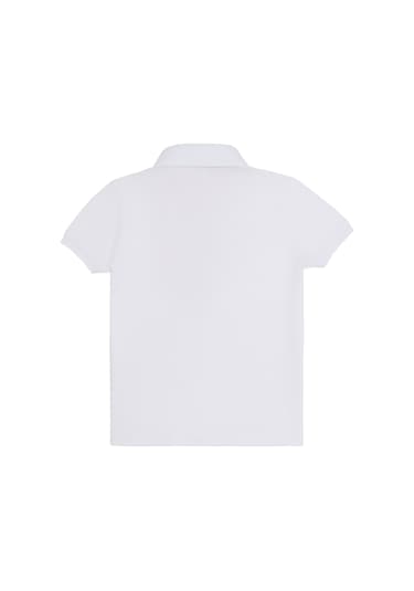 U.S. Polo Assn. Kız Çocuk Beyaz Polo Yaka Basic Tişört 50283286-VR013