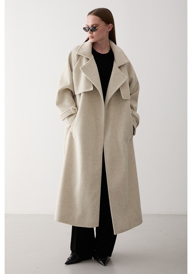 Ekru Vorkuta Kuşaklı Kaban - 407007 Ekru