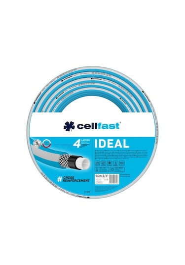 Cellfast Ideal 4 Katmanlı Bahçe Sulama Hortumu 3/4" 50 M