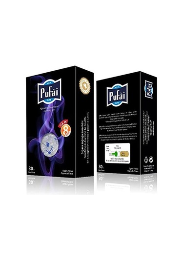 Pufai Katran Süzen Filtreli Ağızlık 8 MM 30'lu x 5 Paket