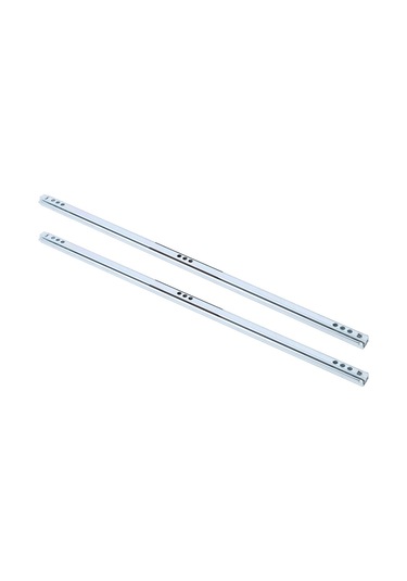 Vkemall 450mm Çift Yönlü Çekmecelik Ray 2 Adet - 17mm Genişlikli Soğuk Rollük Çelik - Laboratuvar & Dolap Uygulamaları - Sürtünme Dirençli Diğer